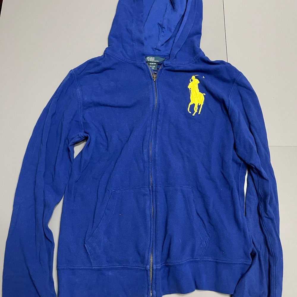Polo by Ralph Lauren Kids Blue Hoodie 100% cotton boys